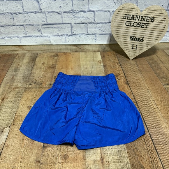Free People Movement The Way Home Blue Athletic Shorts Built in Panty Women's M - Picture 9 of 14